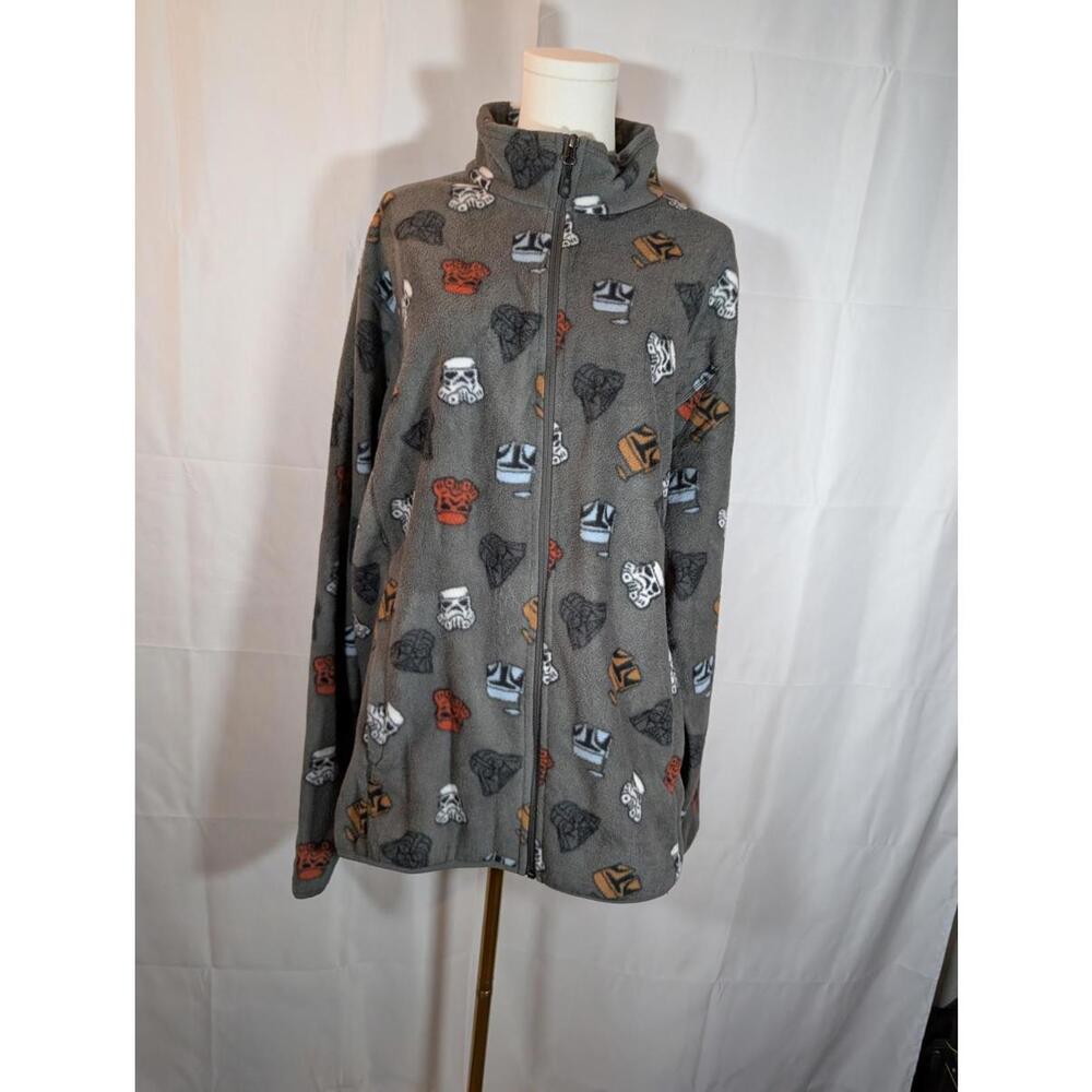 Amazon Essentials Star Wars Helmets Fleece Full-Zip Jacket Worn Once Size XL